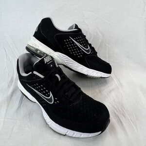 Nike Air Miler Walk 2 Black White Running Gym Shoes Sneakers Women 6.5 Athletic
